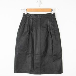Vintage Lord and Taylor Leather Skirt